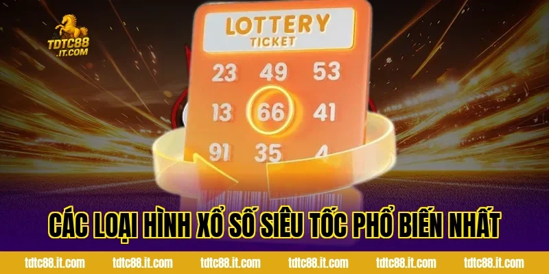 Các loại hình xổ số siêu tốc phổ biến nhất