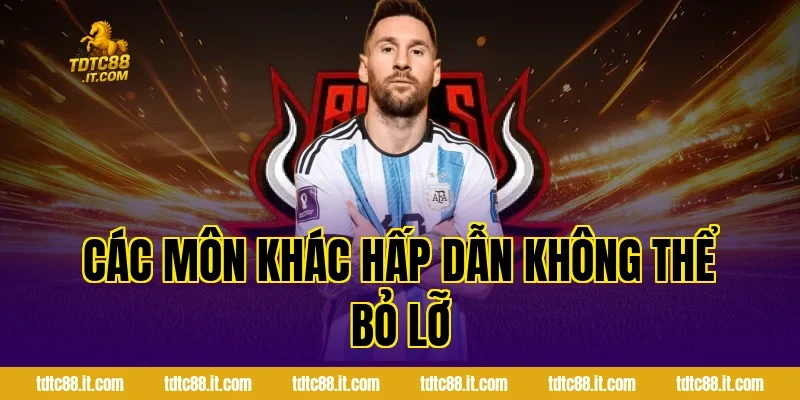 Các Môn Khác Hấp Dẫn Không Thể Bỏ Lỡ