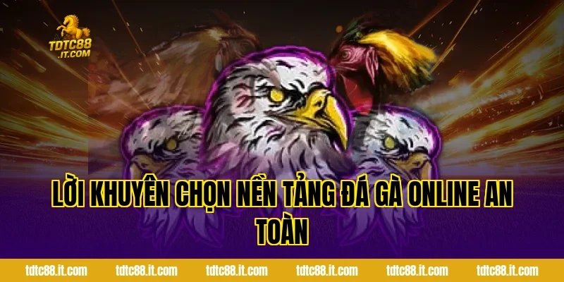 Lời khuyên chọn nền tảng đá gà online an toàn