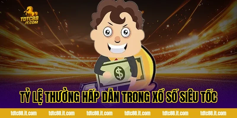 Tỷ lệ thưởng hấp dẫn trong xổ số siêu tốc